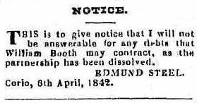 [Geelong Advertiser 11 April 1842]